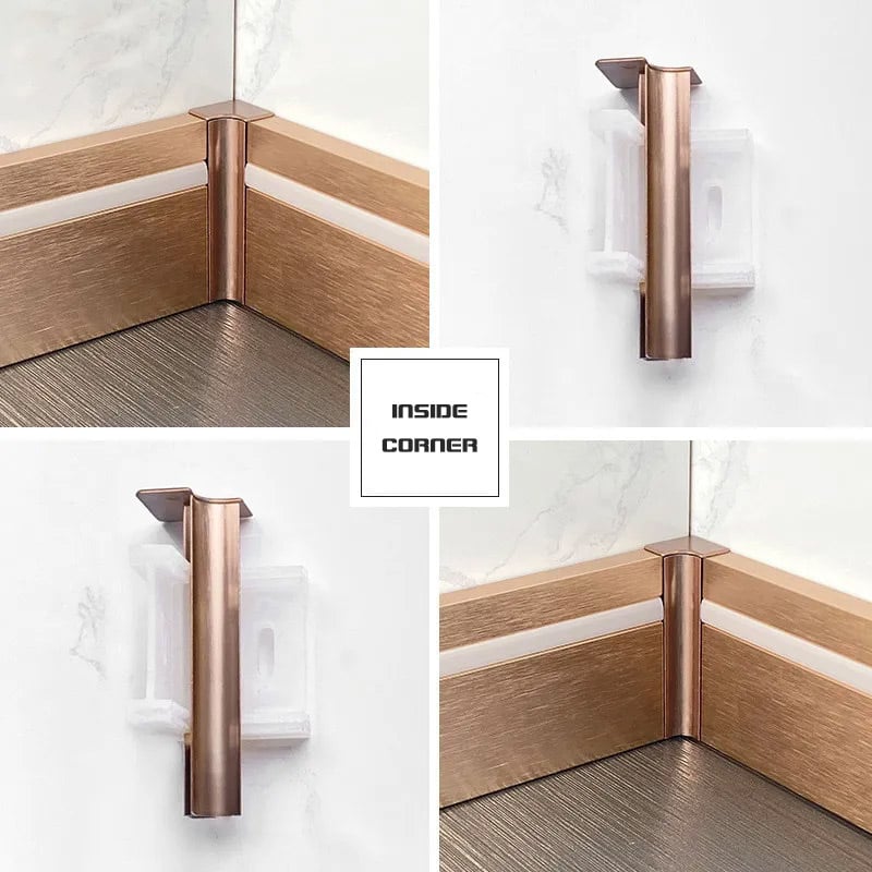 80/100/120*10MM Side LED Aluminum Skirting Board（Buckle-Mounted）