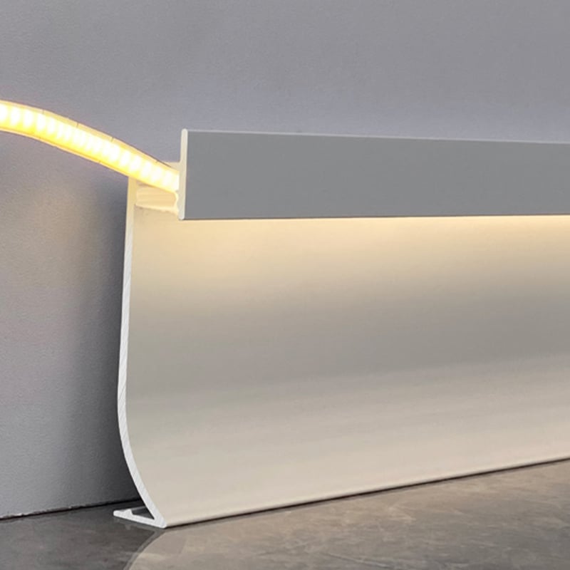 40/65*13mm Embedded LED Metal Skirting Board