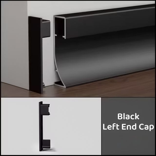 50/80*12.6MM Side LED Aluminum Skirting Board（Adhesive）
