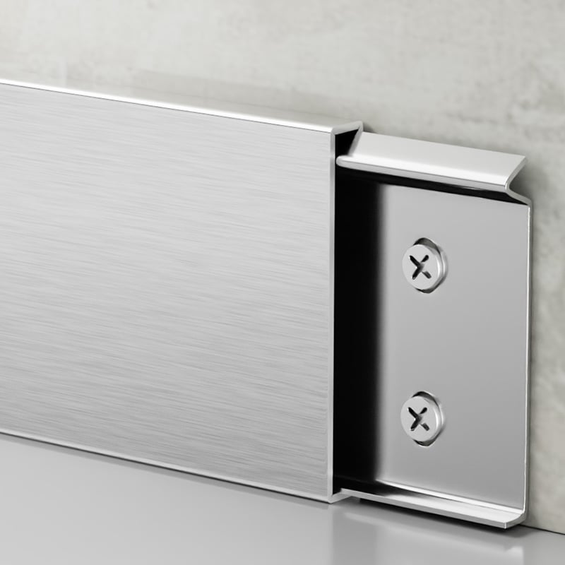40/60/80*10mm Stainless steel Skirting Board（Buckle-Mounted）