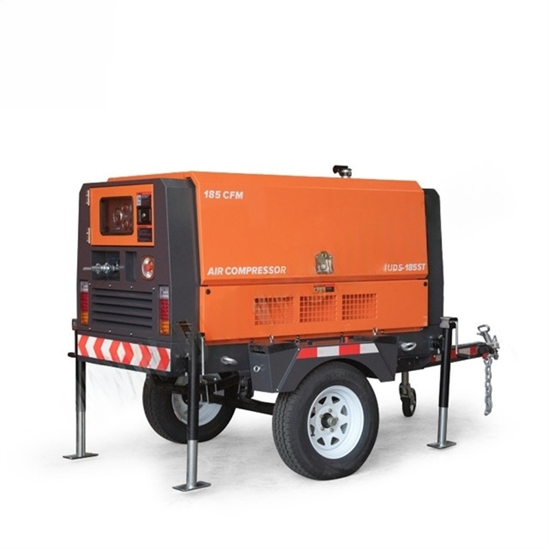 390CFM China Manufacture Diesel Engine Screw Portable Air Compressor For Multiple Scenarios Using
