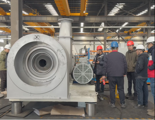 Customer representatives are conducting on-site inspection at the factory