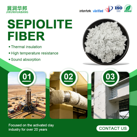 Sepiolite fiber， an eco-friendly, asbestos-free, natural mineral functional fiber.