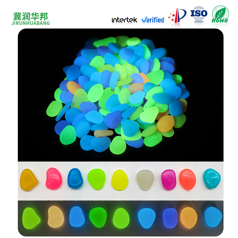 High Quality Luminous Glowing Cobble Garden Pebble Stone Artificial Stone Polished Finish Outdoor Exterior Park Applications