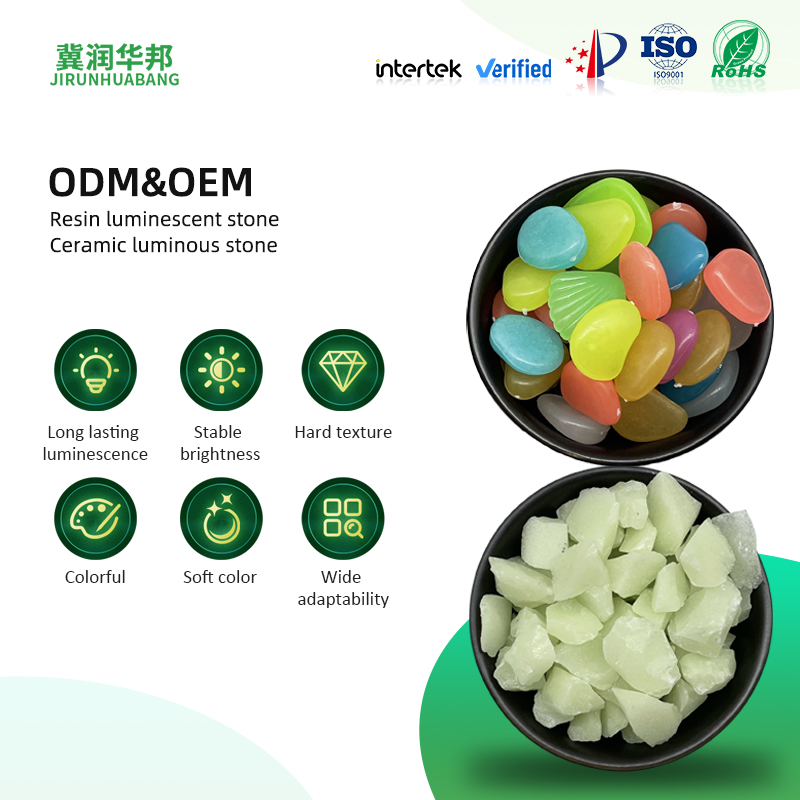 Resin Luminous Stone Garden Landscape Decoration Materials Transparent Texture Long Lasting Glowing Gravel Indoor Outdoor Landscape Engineering Special Luminous Stone Materials 4