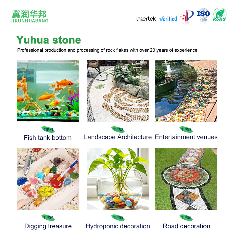 Colorful rain flower stone fish pond decorative bonsai pavement villa external wall