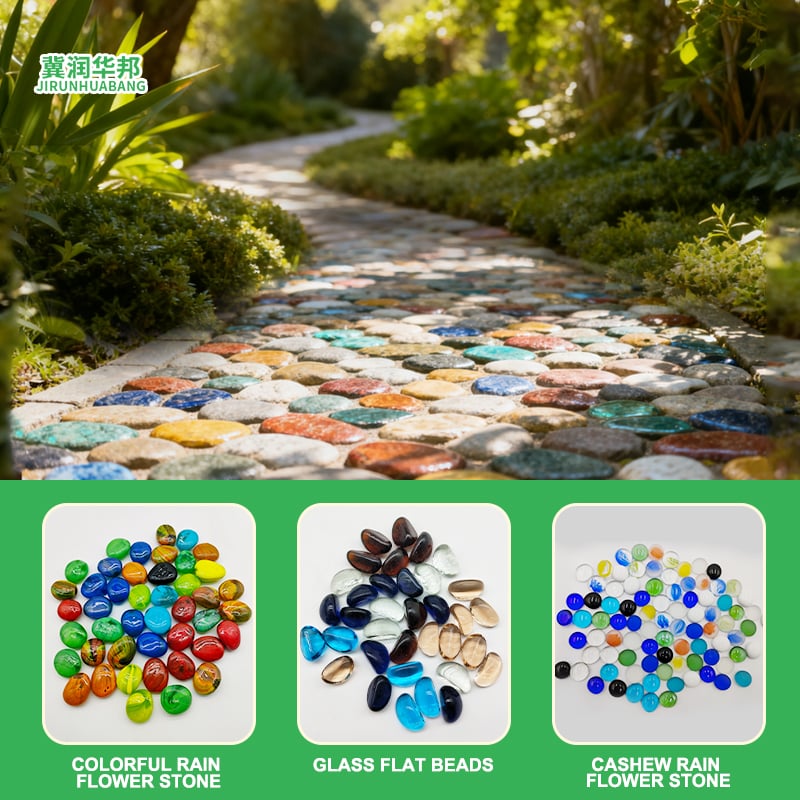 Lub ceg beads uas tau muab txuas—lub ceg cobblestones uas muaj lub kaum kab laj, rpuas rau lub tsev ntawm lub tsev