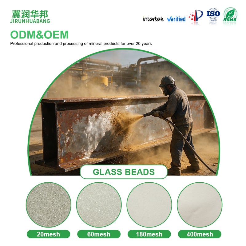 Industrial Filling Grade Solid Glass Beads Uniform Particle Size Good Fluidity Suitable For Composites Ink Coatings Adhesives Weighting Heat Insulation And Other Fields