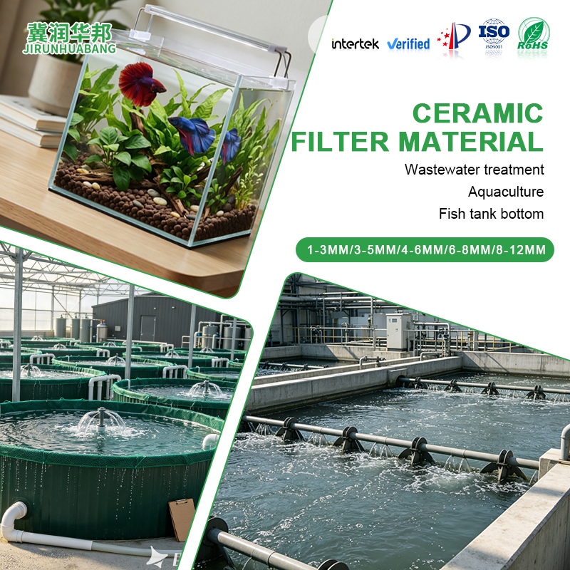 Multi Size Ceramsite Filter Media For River Management Aquaculture Water Purification Industrial Circulating Water Treatment