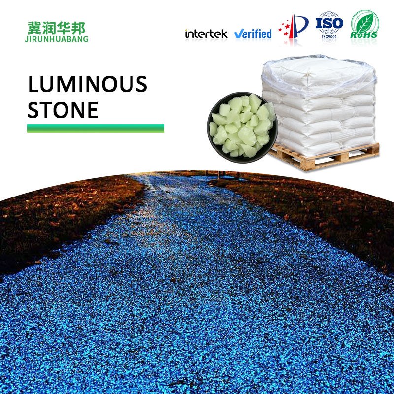 Pietre luminose in ceramica resistenti alle alte temperature per ingegneria del paesaggio esterna e decorazione; ciottoli luminosi impermeabili, resistenti alle intemperie e ai raggi solari; ghiaia luminosa di lunga durata; personalizzabile