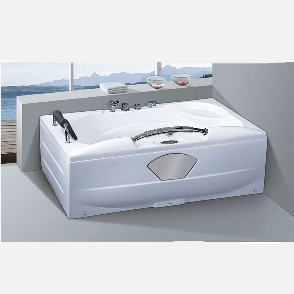 Modern Özel Dikdörtgen Whirlpool Banyo Kulübesi Spa Masaüstünde Yatıştırıcı Banyo