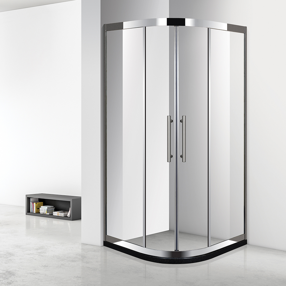 Customized Size Hotel Shower Enclosures Modern Design Low Price Tempered Glass Portable Sliding Doors