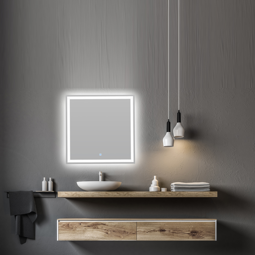 Hot Sell Smart Touch Sense Intelligent Round Vanity Mirrorr Multi-function Anti -Fog Bath Beauty Mirror With Led Lights