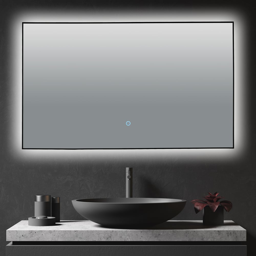 Superior Mirror Bathroom customized LED Backlit Defogger Smart Mirror For Bathroom