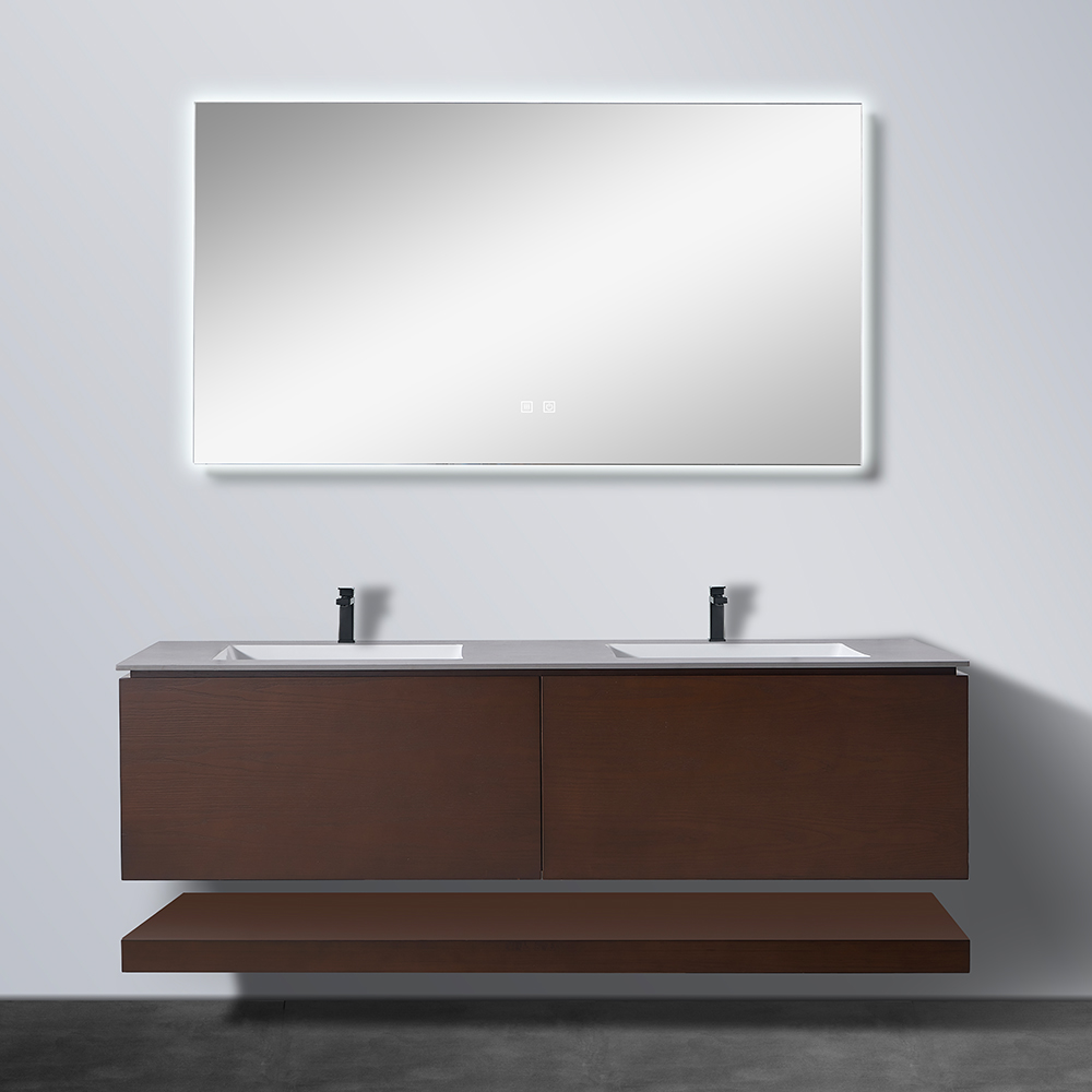 High Quality Luxury European Style Wall Mounted Bathroom Cabinet Modern Bathroom Cabinet Vanities Custom Vanities