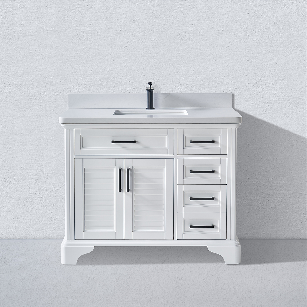 vanidades de baño de madera maciza