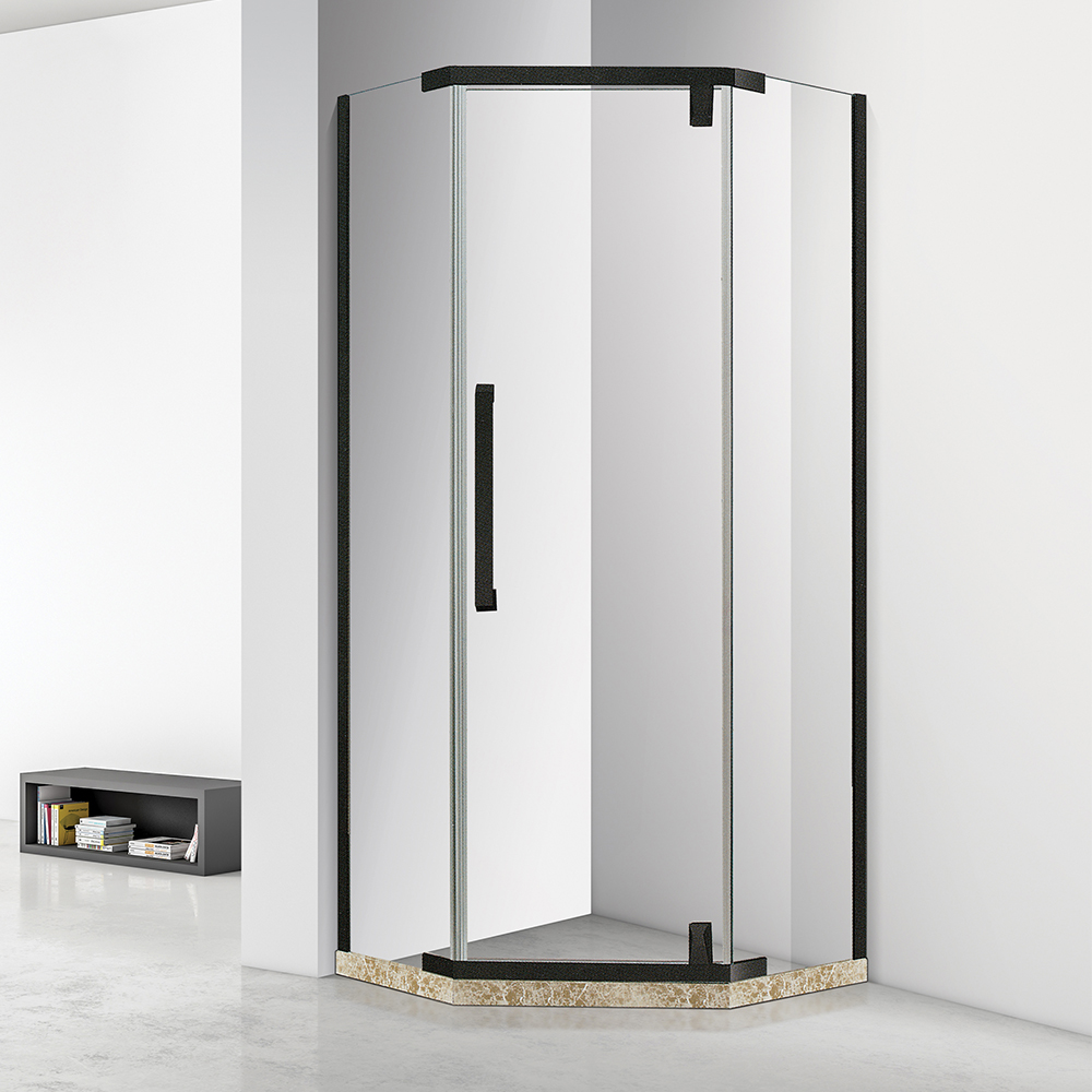 Contemporary Bath Tempered Glass Shower Home Use Frame Cabin Enclosure Entry Easy Sliding Bathroom Shower Rooms