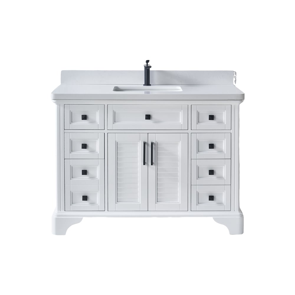 Floor standing Bathroom Vanity Solid Wood Bathroom Cabinet