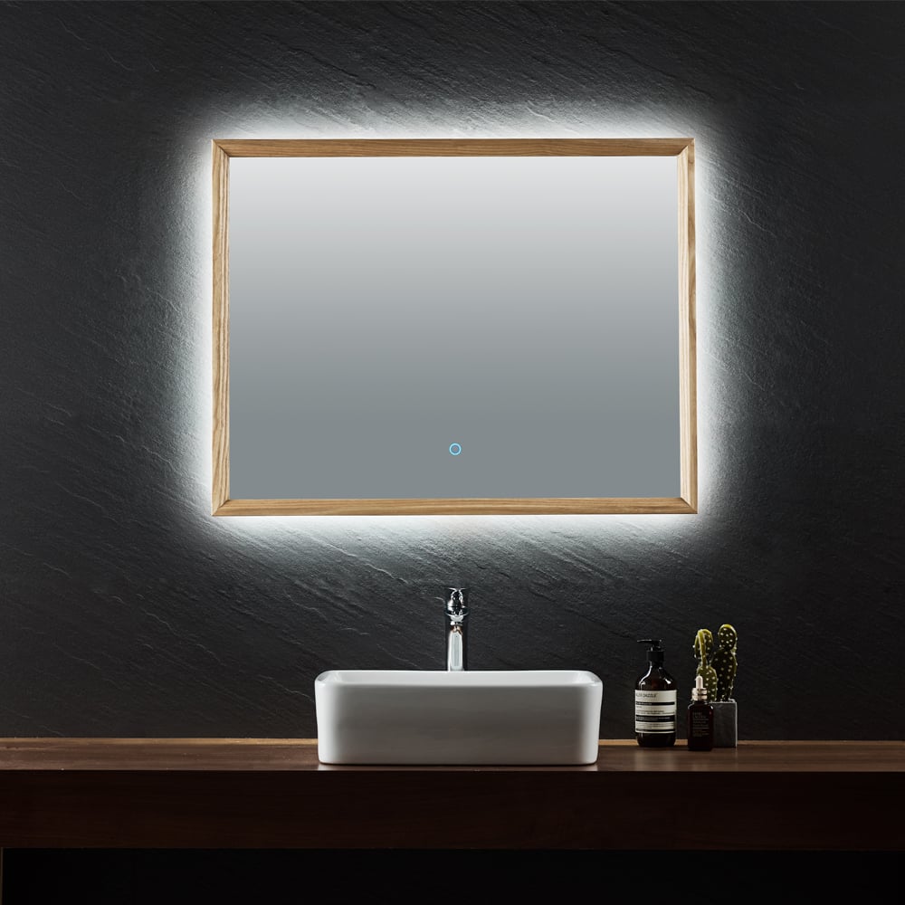 Best Luxury Look Mirror Intelligent Design LED Light Induction Bluetooth Detection Antifogging Bathroom Mirror Two Way Mirror