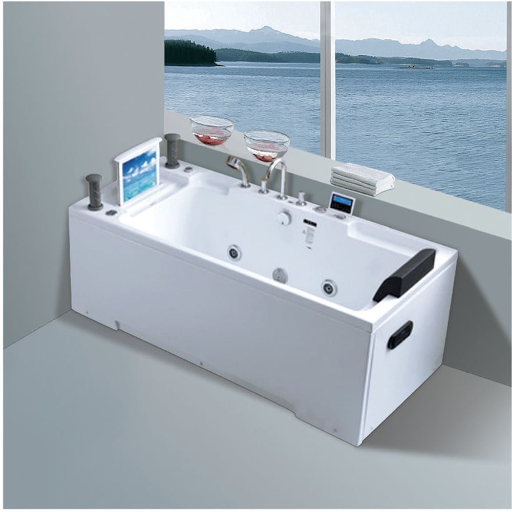 Ucuz Fiyatlı Sıcak Su Havuzu Evde Rahatlayıcı Whirlpool Termostatik Banyo Kulübesi Şelaleli