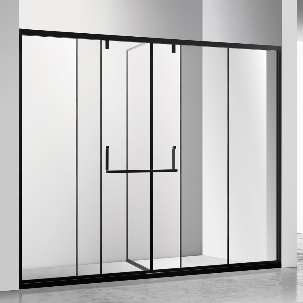 Quality Assured Modular Tempered Glass Sliver Sliding Door Integrated Supplier Sliver Walk In Shower Enclosure Bathroom Shower Room