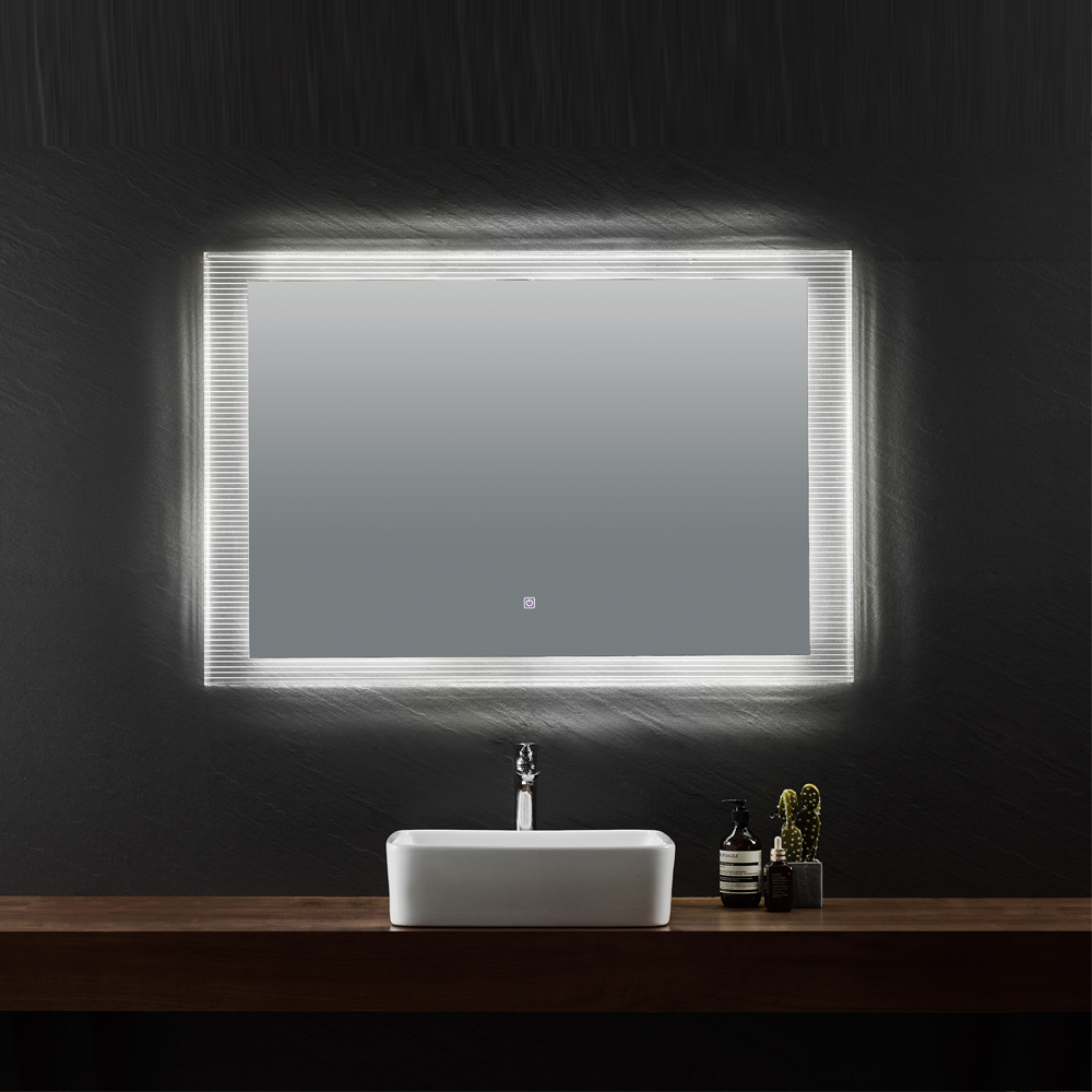 Economical Mirror Intelligent Design LED Light Induction Bluetooth Detection Antifogging Bathroom Mirror Two Way Mirror For Bathroom