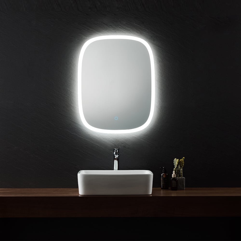 Contemporary Smart Touch Sense Intelligent Round Vanity Mirrorr Multi-function Anti -Fog Bath Beauty Mirror With Led Lights For Bathroom