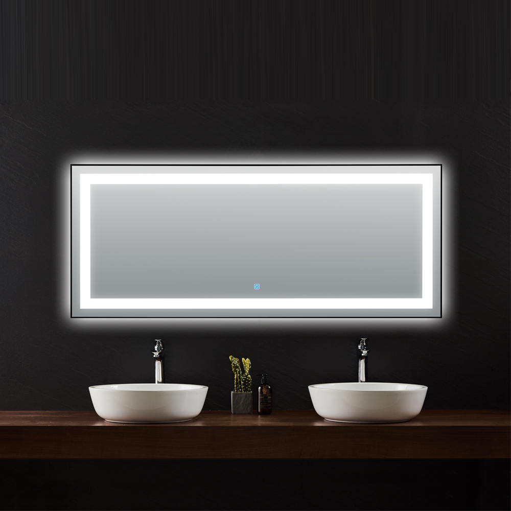 Wholesale Price Mirror Bathroom customized LED Backlit Defogger Smart Mirror For Bathroom