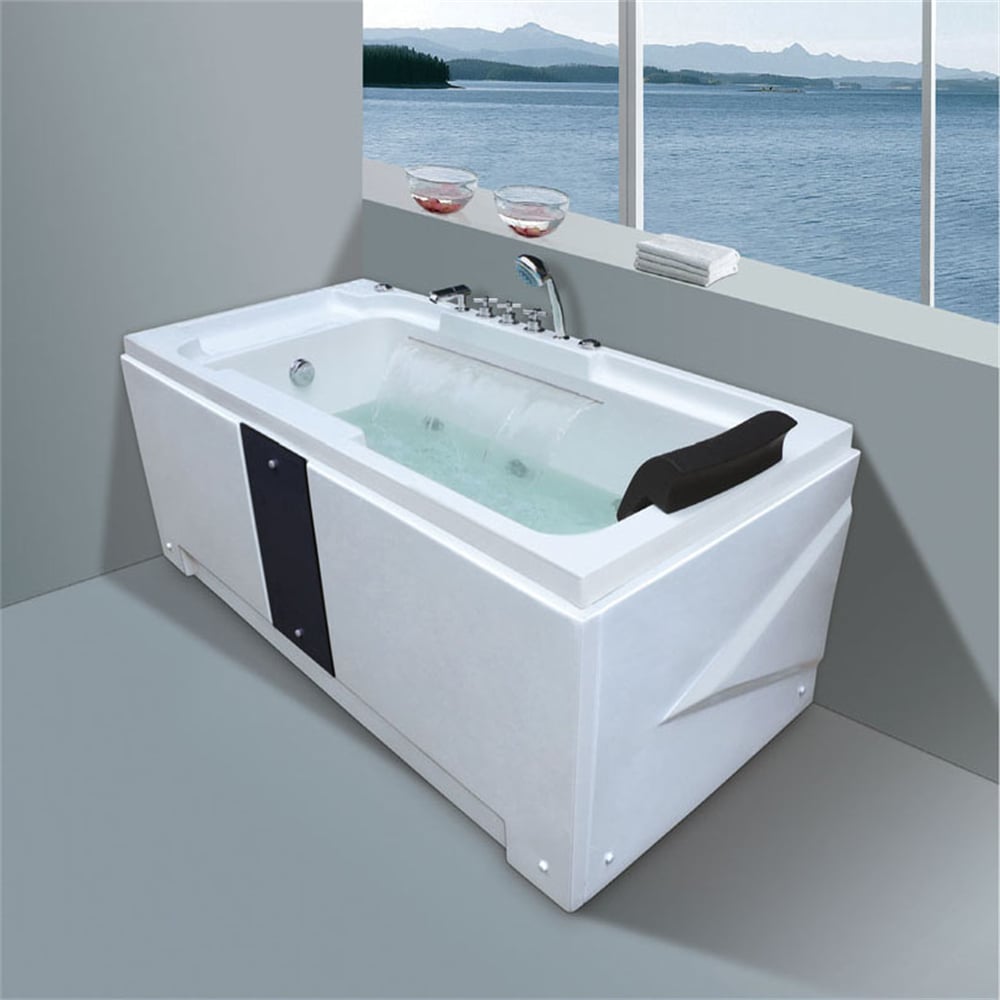 Fabrika Doğrudan Sıcak Su Havuzu Evde Rahatlayıcı Whirlpool Termostatik Banyo Kulübesi Şelaleli