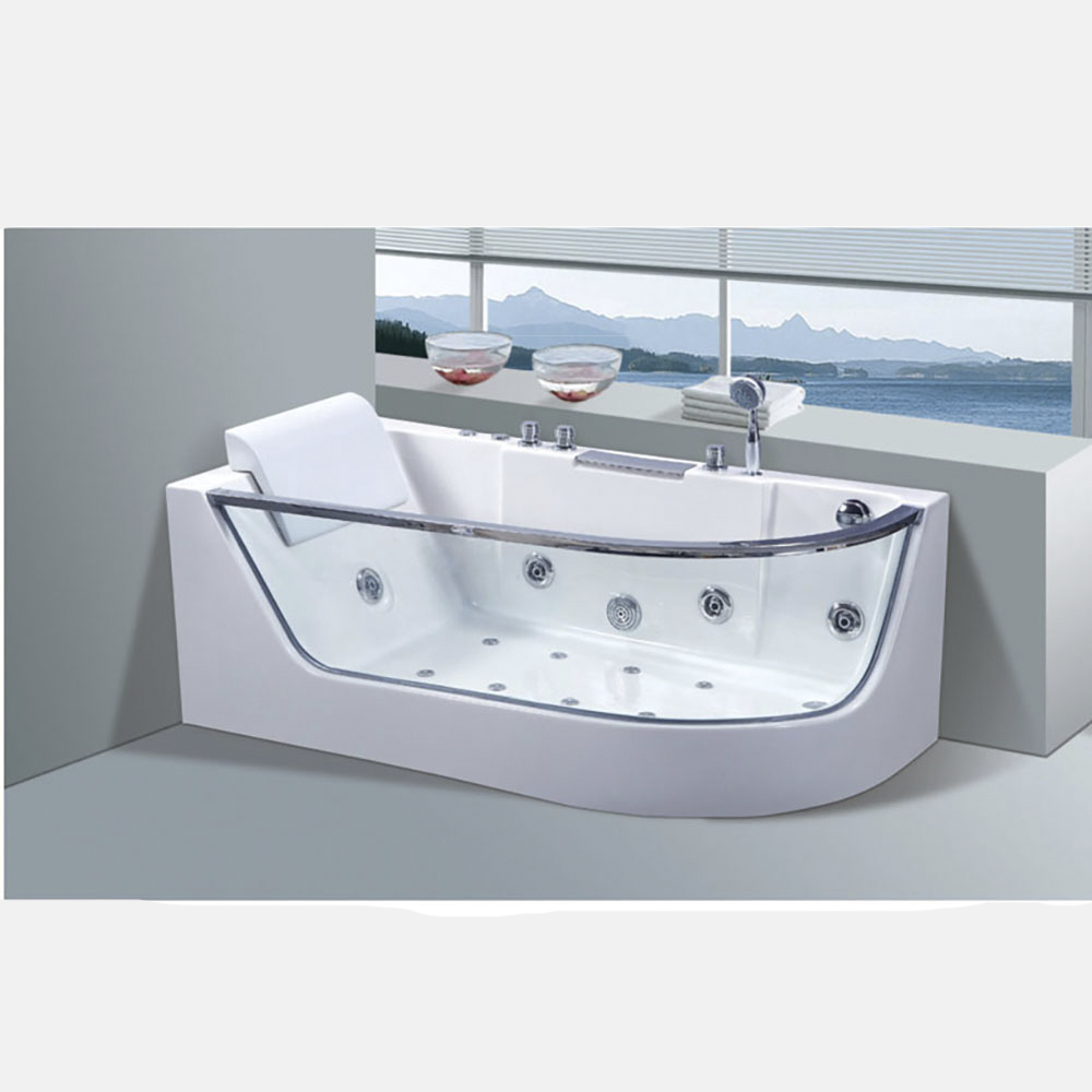 Uygun Fiyatlı Sıcak Tub Cam Whirlpool Boyutlar Satış Büyük Hidro Masaj Cam Havuz Banyo İçin