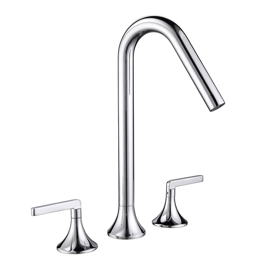 Factory Direct  Luxury Brass Wall Mounted Cold And Hot Water Faucet Single Hole Basin Faucet Bathroom Wash Basin Hand Basin