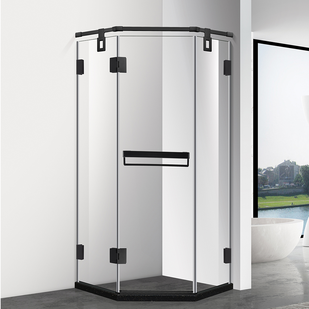 Hot Sell  Bath Tempered Glass Shower Home Use Frame Cabin Enclosure Entry Easy Sliding Bathroom Shower Rooms