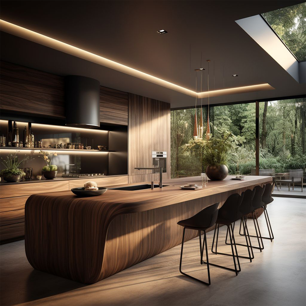 High Quality American Style Modern Shaker Design UV Entry Luxury Soild Wooden Kitchen Cabinets For Wholesale