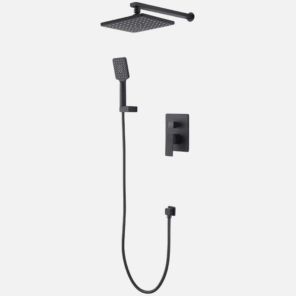 Factory Direct Bath Shower System Hot And Cold Wall Mounted Rain Concealed Faucet Shower Set