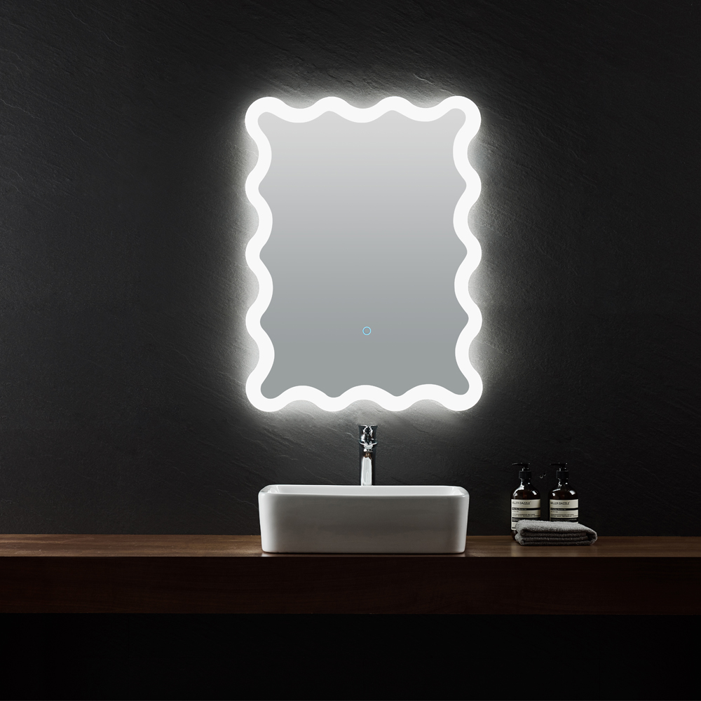 Modern Luxury Mirror Intelligent Design LED Light Induction Bluetooth Detection Antifogging Bathroom Mirror Two Way Mirror For Bathroom