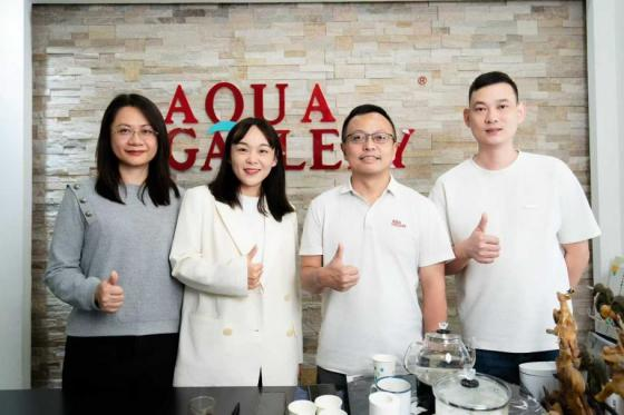 Jabatan Akaun Utama Alibaba Selatan Guangdong Lawati Aqua Gallery untuk Perbincangan Perniagaan