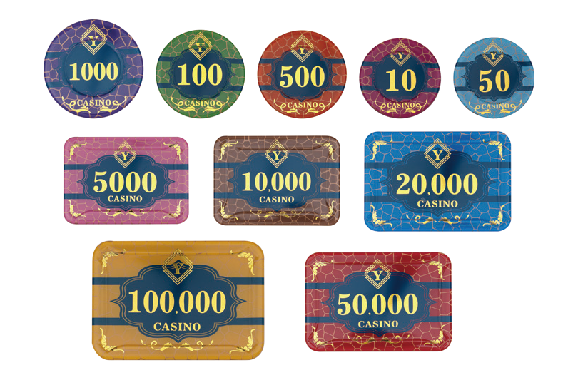 Premium Composite Poker Chips 11.5g Casino Grade Metal Insert Custom OEM