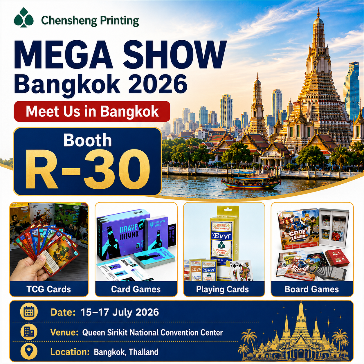 Upcoming Thailand Toy Fair | We Are Exhibiting Card Games, TCG Cards, Board Games & Playing Cards