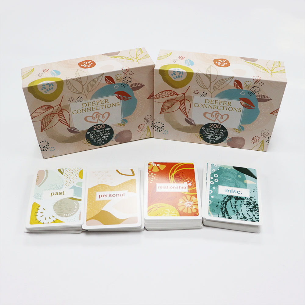 OEM Custom Deeper Connections Social Card Game – Manufacturer, Wholesale, and Fully Customizable Interactive Sets