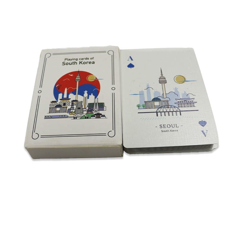 Custom Korea Souvenir Playing Cards Landmark Tourism Gift OEM ODM