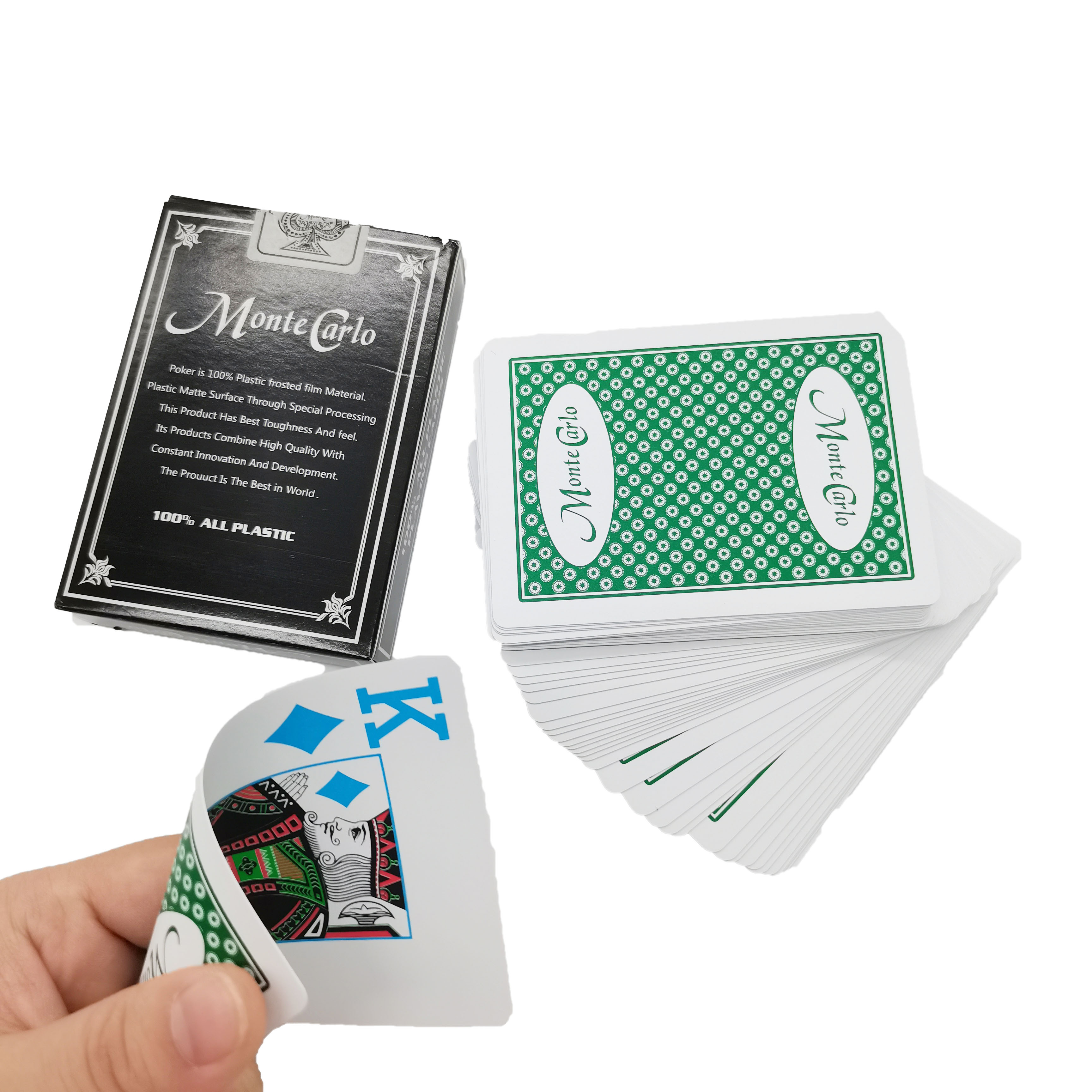 Custom Waterproof Matte Finish PVC Playing Cards for Durable OEM ODM Use