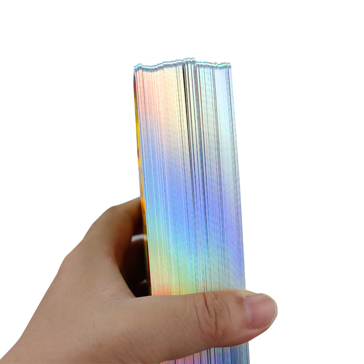 Jeu de tarot moderne Sorcière avec bords holographiques arc-en-ciel et guide inclus OEM ODM