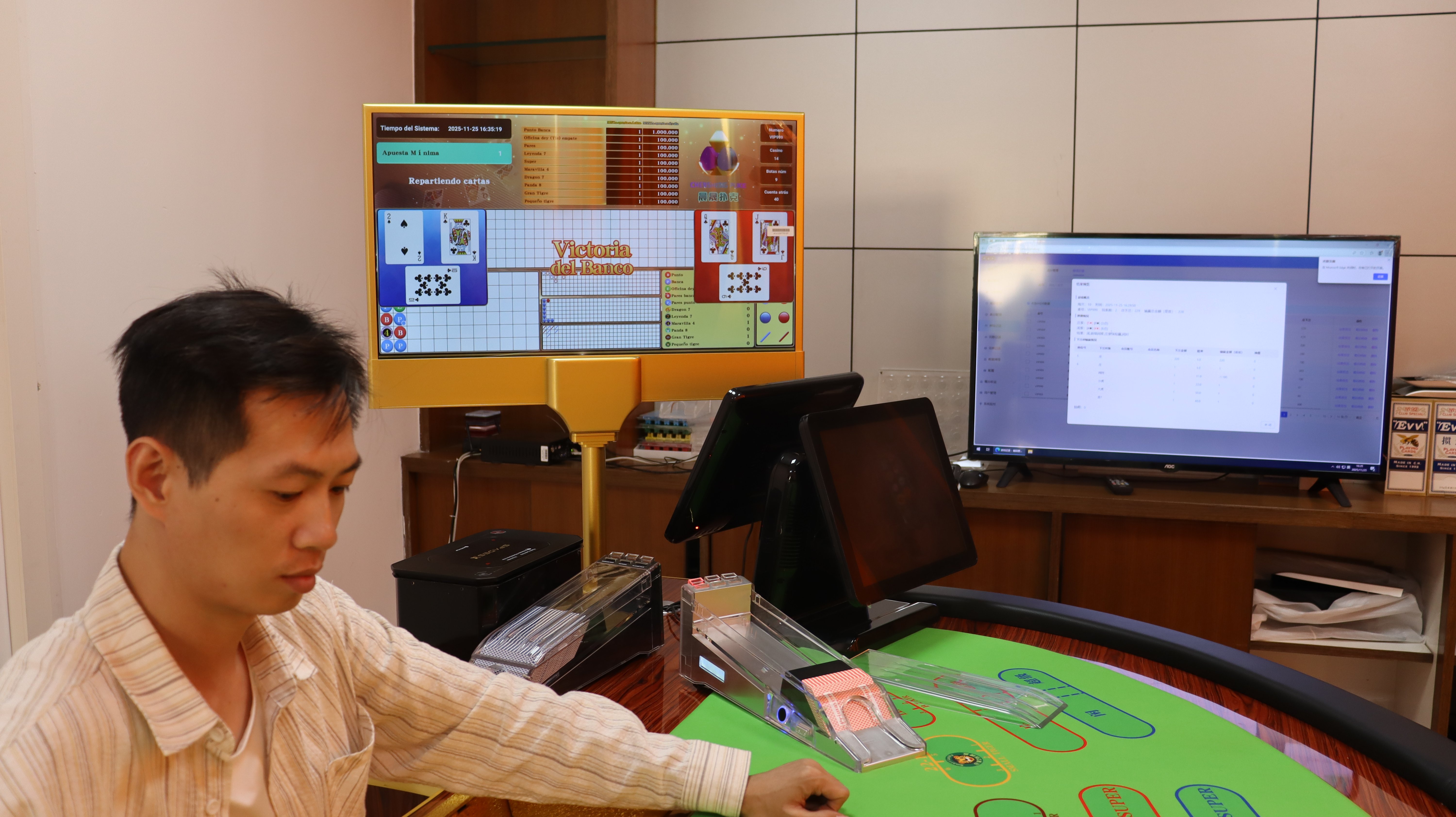 SMART EVV RFID AI Casino Bord System med Realtime Analyser