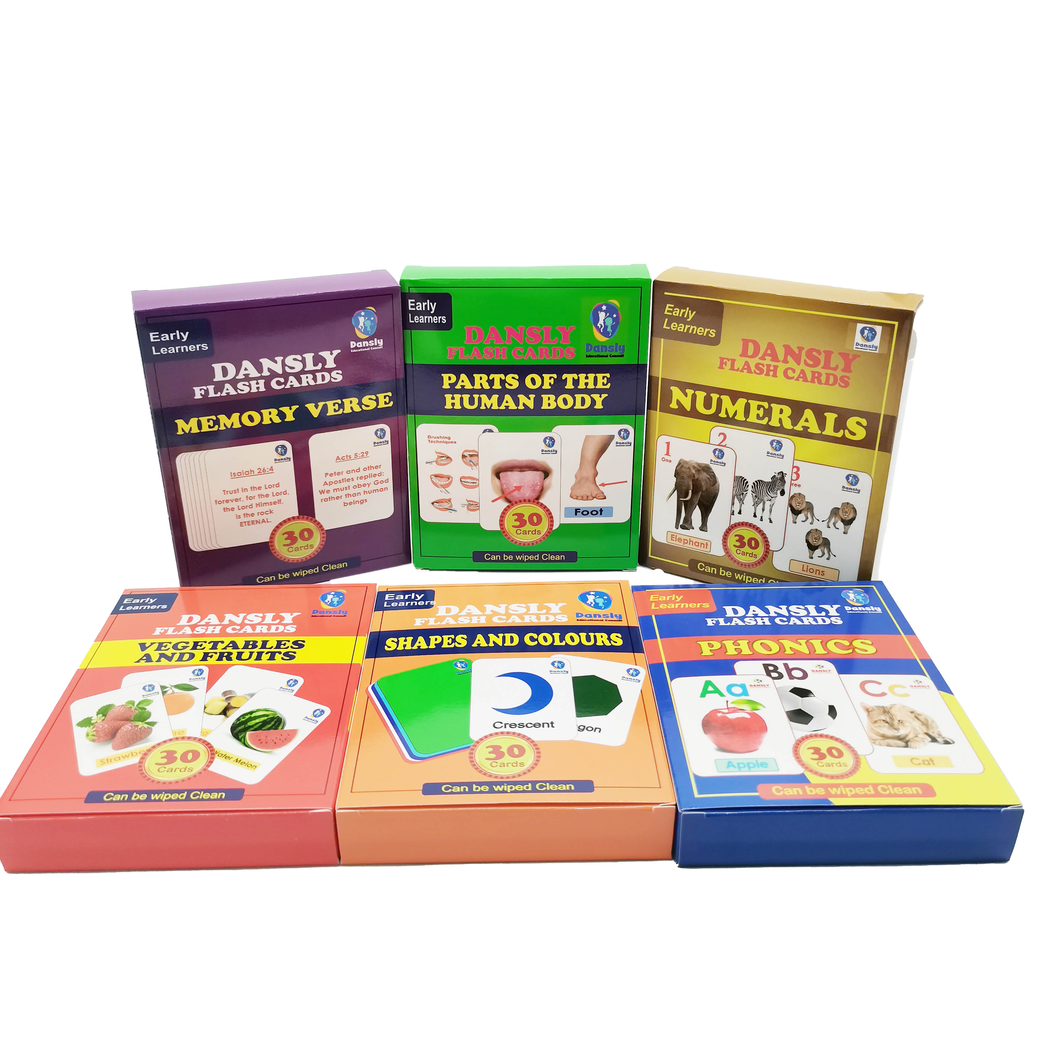 OEM Custom DANSLY Early Learners Educational Flash Card Set for Toddlers Wholesale Manufacturer
