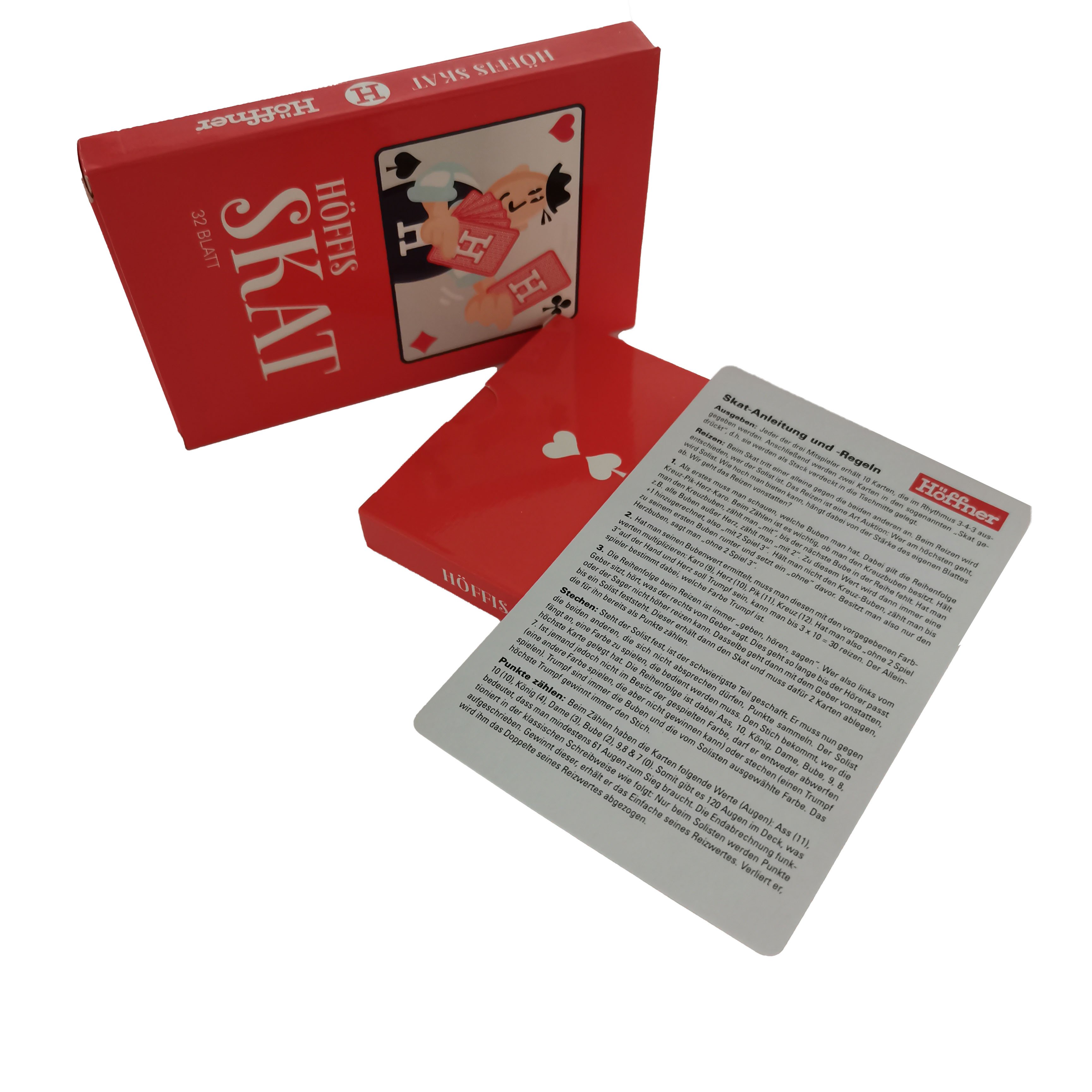 Manufacturer ODM OEM Custom Professional Skat PVC Playing Cards 32 Card Set