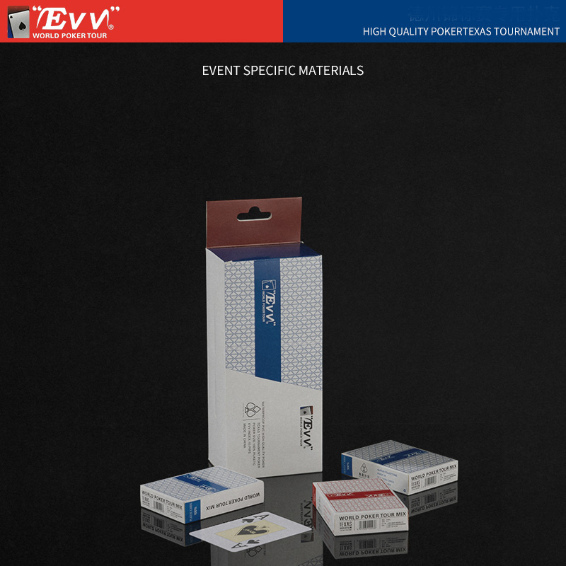 WPT Official PVC Poker Cards 100% Waterproof Casino Grade Two Deck Set