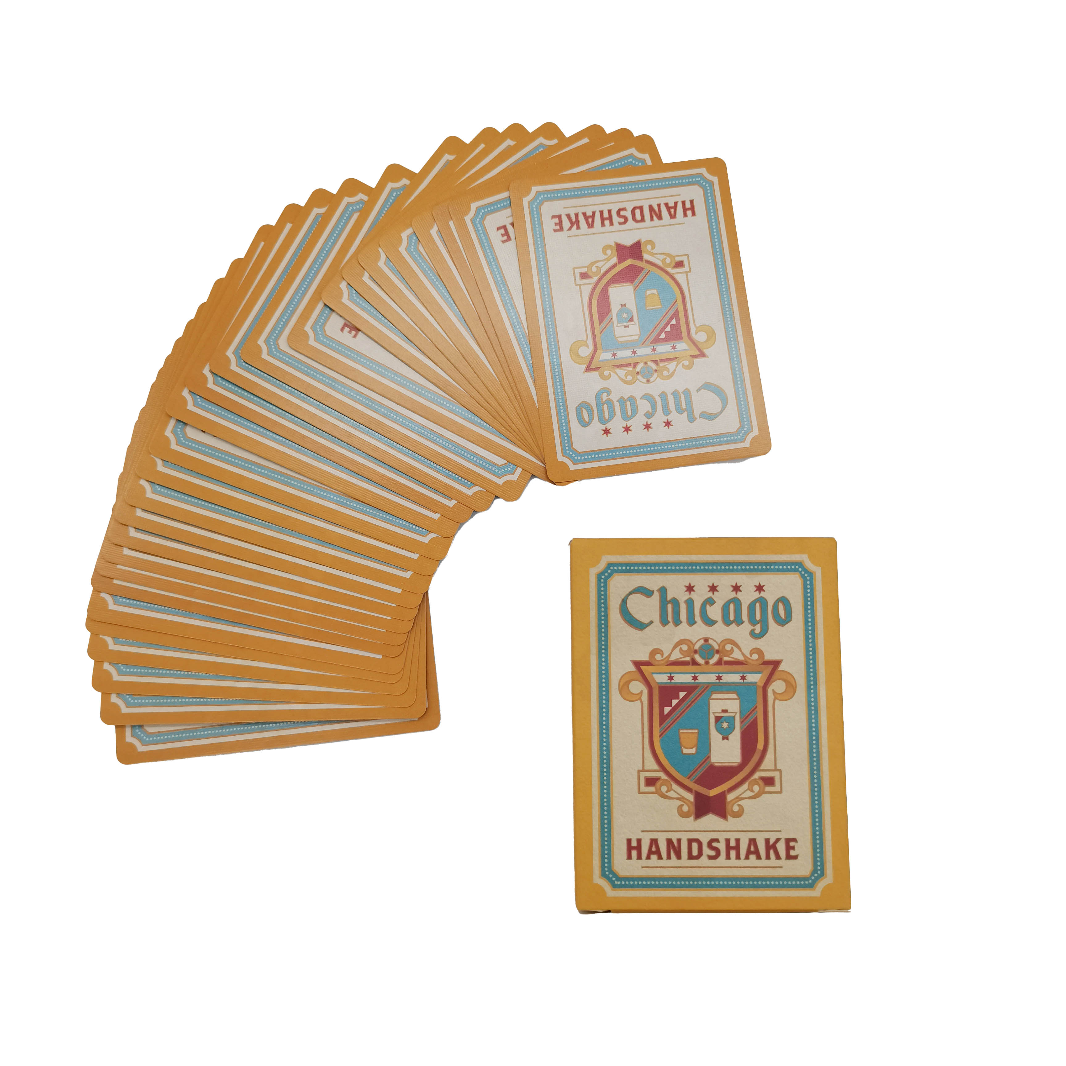 ผู้ผลิตเกมไพ่ปาร์ตี้สำหรับผู้ใหญ่ Chicago Handshake แบบกำหนดเอง OEM ผู้จัดจำหน่ายส่ง เกมสังคมสำหรับดื่มเครื่องดื่ม
