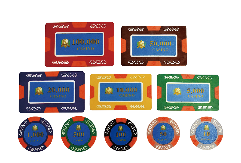 Premium Composite Poker Chips 11.5g Casino Grade Metal Insert Custom OEM