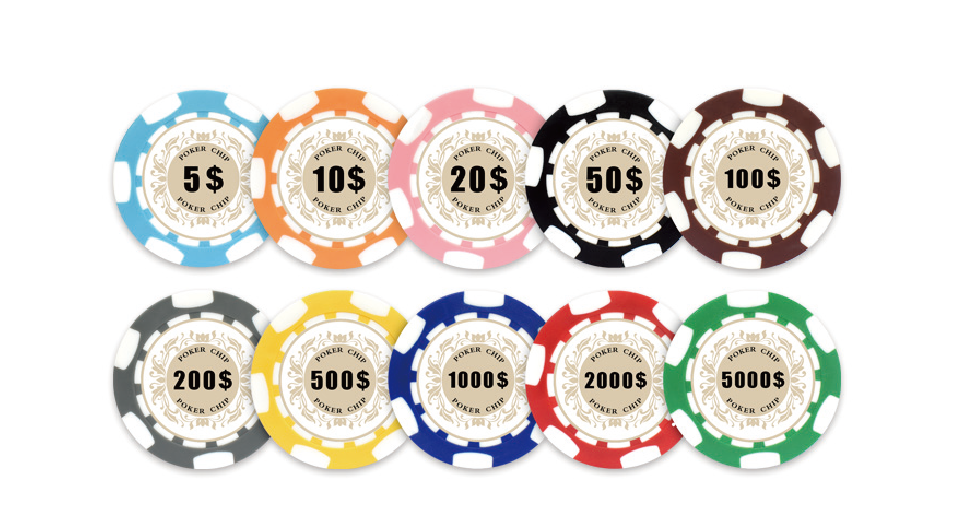 Premium Composite Poker Chips 11.5g Casino Grade Metal Insert Custom OEM