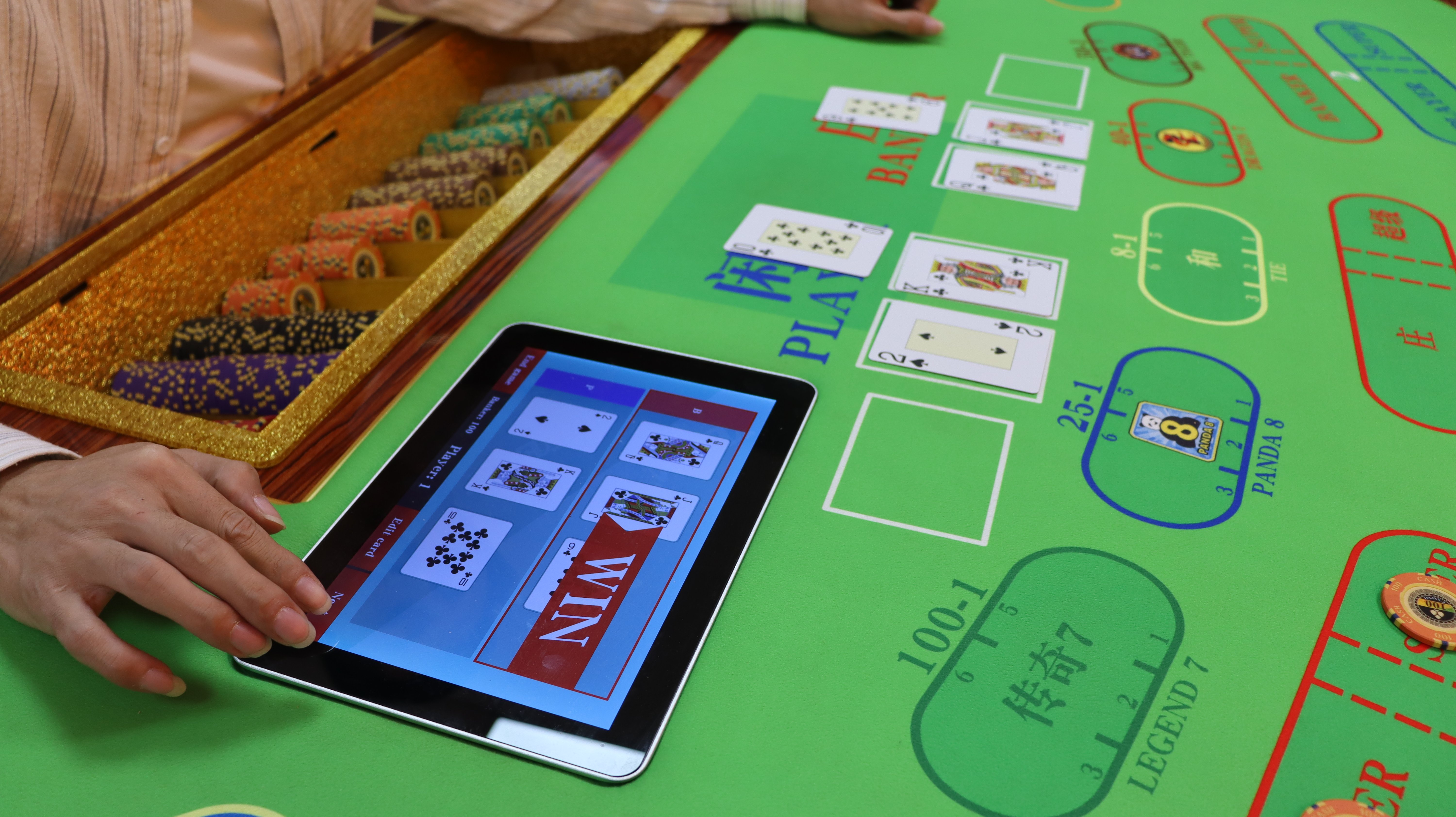SMART EVV RFID AI Casino Bord System med Realtime Analyser